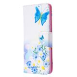Peňeženkové kožené pouzdro na Samsung Galaxy A42 5G - Butterfly Love