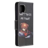 Peňeženkové kožené pouzdro na Samsung Galaxy A42 5G - Bear