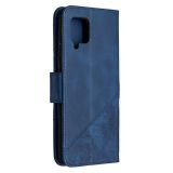 Peňeženkové kožené pouzdro na Samsung Galaxy A42 5G - Modrá