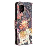 Peňeženkové kožené pouzdro na Samsung Galaxy A42 5G - Flower Elephant