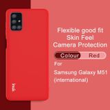 Gumový kryt na Samsung Galaxy M51 - Červená