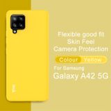 Gumový kryt na Samsung Galaxy A42 5G - Žltá