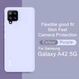 Gumový kryt na Samsung Galaxy A42 5G - Fialová