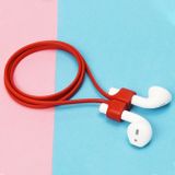 Silikonová šňůrka na sluchátka - Červená