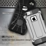 Tough armor kryt na iPhone 7 / iPhone 8 - stříbrná
