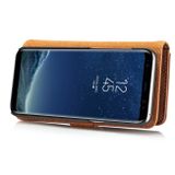 Peněženkové kožené pouzdro DG.MING pro Samsung Galaxy S8 - Hnědá