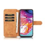 Peňeženkové kožené pouzdro pro Samsung Galaxy A10 - Hnedý