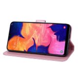Peňeženkové kožené pouzdro pro Samsung Galaxy A10 - Ružovozlatý