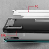 Plastový kryt na Magic Armor TPU Samsung Galaxy A70 -stříbrná