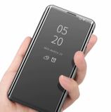 Knižkové pouzdro Electroplating Mirror na Samsung Galaxy A30 - Bíly