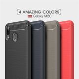 Gumový kryt na Samsung Galaxy M20 - červená