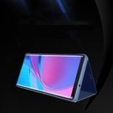 Knížková pouzdro Electroplating Mirror na Samsung Galaxy M21- Svetlo-fialová
