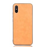 Kožený kryt na Xiaomi Redmi 9A - Oranžová