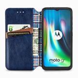 Peneženkové kožené pouzdro pro Motorola Moto G9 Play - Modrá