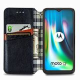 Peneženkové kožené pouzdro pro Motorola Moto G9 Play - Černé
