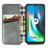 Peneženkové kožené pouzdro pro Motorola Moto G9 Play - Šedá