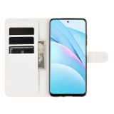 Peňeženkové kožené pouzdro LITCHI na Xiaomi Mi 10T Lite 5G - Bíla