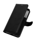 Peňaženkové kožené pouzdro LITCHI  na Samsung Galaxy S21 5G - Černá