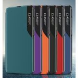 Peňaženkové Carbon pouzdro na Samsung Galaxy A52 5G - Oranžová