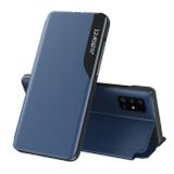 Peňaženkové Carbon pouzdro na Samsung Galaxy A52 5G - Modrá