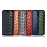 Peňaženkové kožené pouzdro CUBIC  na Samsung Galaxy S21 5G - Červená