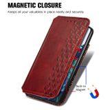 Peňaženkové kožené pouzdro CUBIC  na Samsung Galaxy S21 5G - Červená
