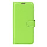 Peneženkové kožené pouzdro LITCHI na Xiaomi Redmi Note 11 Pro - Zelená