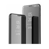 Knižkové pouzdro Electroplating Mirror na Samsung Galaxy S22 Ultra 5G - Stříbrná