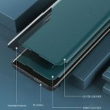 Knížkové pouzdro Electroplating Mirror na Samsung Galaxy A23 5G - Modrá