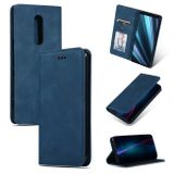 Peňaženkové kožené pouzdro RETRO SKIN na Sony Xperia 1 - Modrá