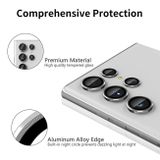 Ochranné sklo na kameru ENKAY Aluminium pro telefón Samsung Galaxy S23 Ultra 5G - Červená