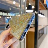 Gumový Glitter kryt pro Samsung Galaxy S23 5G – Stříbrná