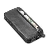 Peněženkové kožené pouzdro Zipper Wallet pro Honor X8 5G/X6 - Černá