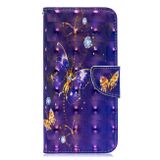 Peňeženkové 3D pouzdro na Samsung Galaxy A30 - Purple Butterfly
