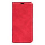 Peněženkové kožené pouzdro Retro-Skin pro Samsung Galaxy S24 5G - Červená