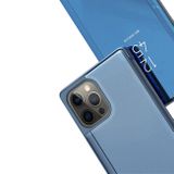 Knížkové pouzdro Electroplating Mirror pro iPhone 15 Pro Max - Modrá