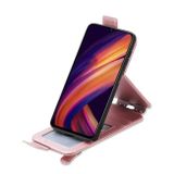 Peněženkové kožené pouzdro Vertical Flip pro Samsung Galaxy A25 5G - Růžová