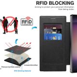 Peněženkové kožené pouzdro Rhombus Shield pro Samsung Galaxy S24 Ultra 5G - Černá