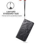 Peňeženkové kožené pouzdro na LG Q60 - Černá