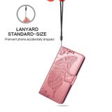 Peňeženkové kožené pouzdro na LG Q60 - Ružovozlatá