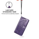 Peňeženkové kožené pouzdro na LG Q60 - Tmavěfialová