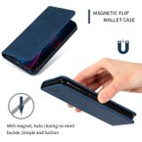 Peňaženkové kožené pouzdro na iPhone 11 Pro Max Magnetic - Navy Blue