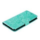 Peněženkové pouzdro Lace Flower na Xiaomi Mi A3 - Zelená