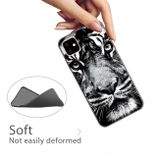 Gumený kryt Pattern Printing Embossment TPU  na iPhone 11 - White tiger