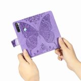 Peňaženkové kožené puzdro  Butterfly Love na Xiaomi Redmi Note - bledo fialová