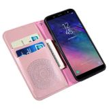 Peněženkové kožené pouzdro pro Samsung Galaxy A5 (2018) - Ružový