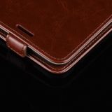 Peňaženkové kožené pouzdro na LG G8X - Hnědá