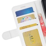 Peneženkové kožené pouzdro TEXTURE na LG G8S - Bíla