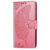 Peňeženkové kožené pouzdro na Xiaomi Redmi 8 - Ružová