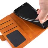 Peňaženkové kožené pouzdro na LG G8X - Modrá